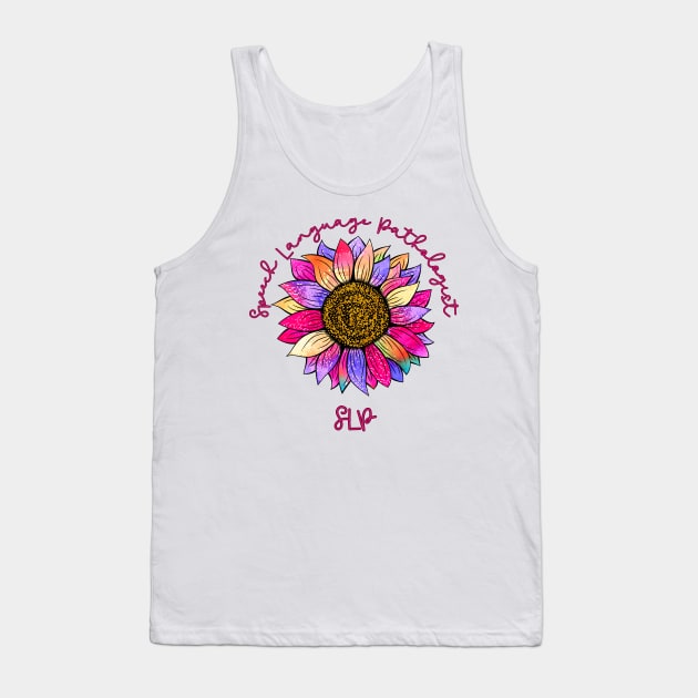 Speech language pathologist, slp, speech therapist, speech pathology, speech teacher Tank Top by Daisy Blue Designs